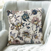 Hampton Style Flower Cushion Cover – Printed Pillow Case for Sofa - Himpall